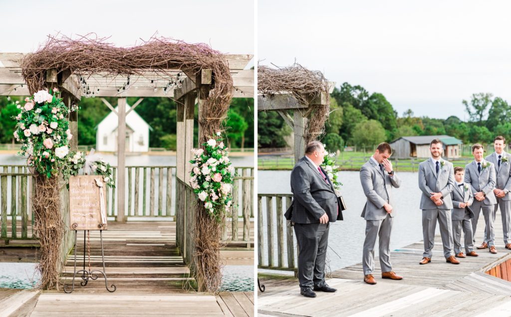 A Barn at Woodlake Meadows Wedding Ceremony| Tierney Riggs Photography