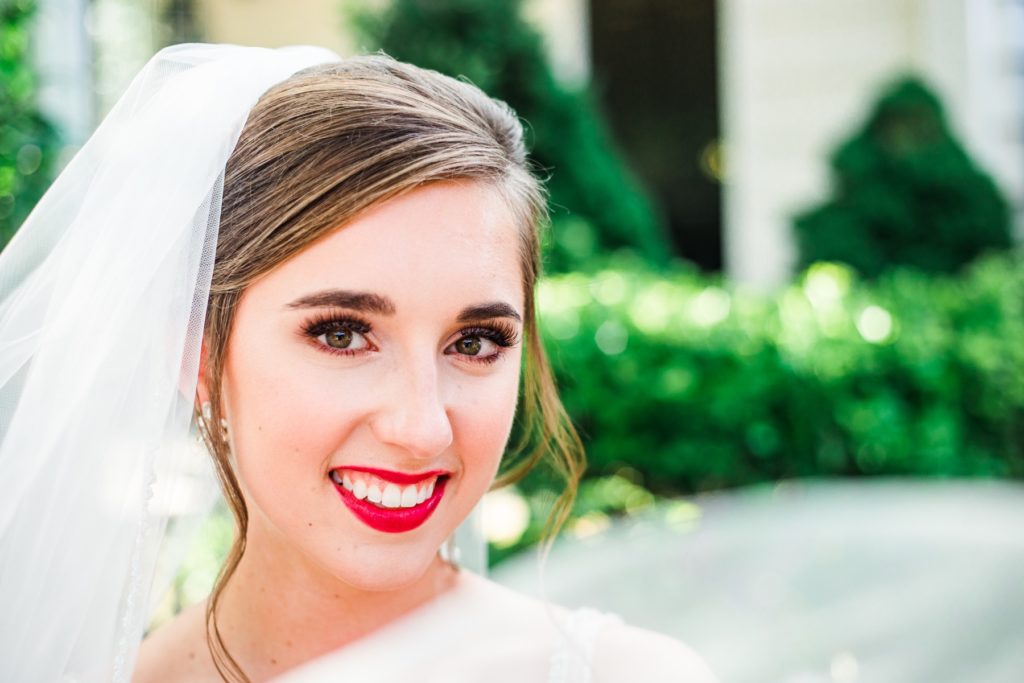 Bridal hair and makeup by Transitions Salon and White Roses and Lashes in Raleigh, NC. Photography by Tierney Riggs Photography