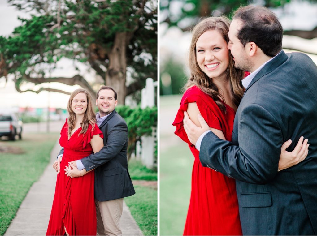 Vibrant engagement photos in Southport, NC by Tierney Riggs Photography