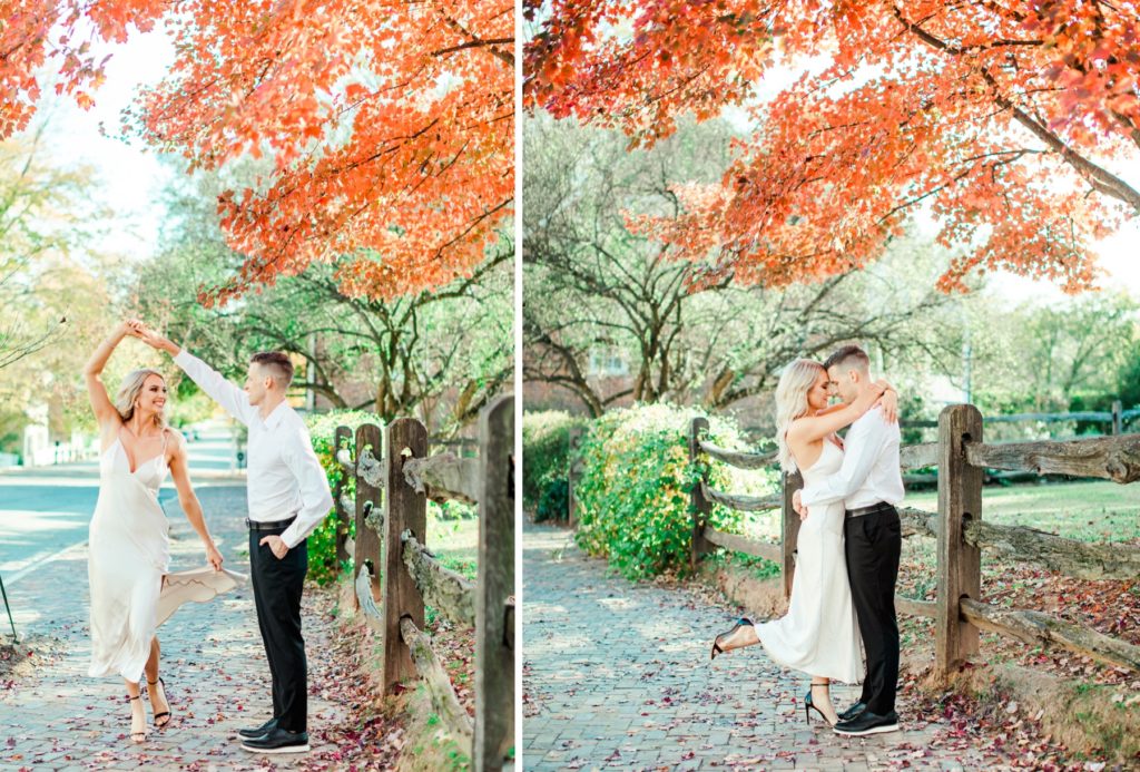 Autumn engagement photos by Tierney Riggs Photography in Winston-Salem, NC