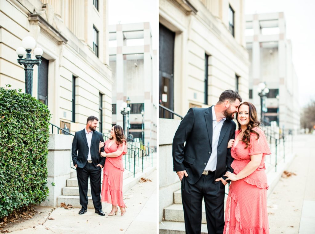 Romantic engagement photos in Raleigh NC