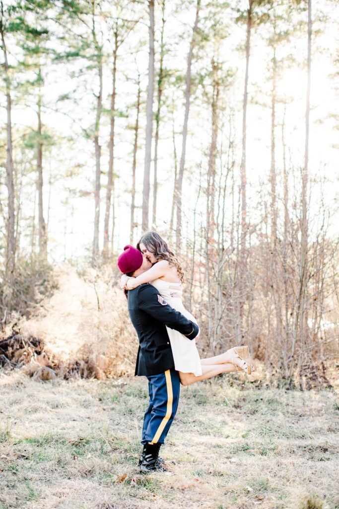 A military themed engagement photo session by Tierney Riggs Photography a Raleigh wedding photographer