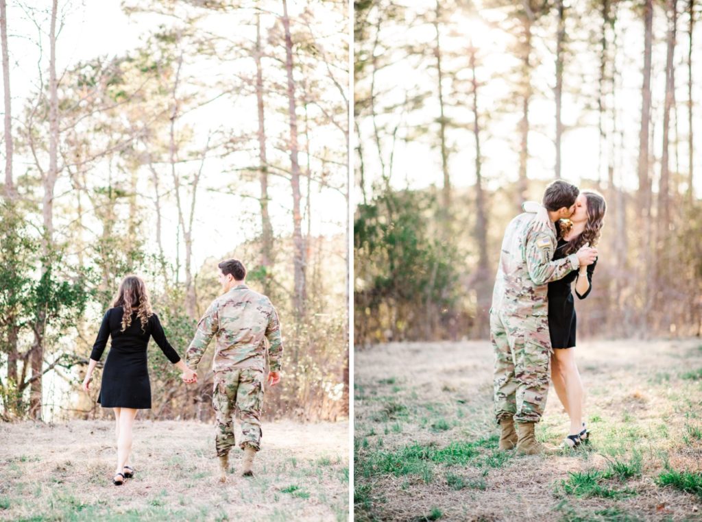 Romantic military themed engagement session in Raleigh, NC by Tierney Riggs Photography