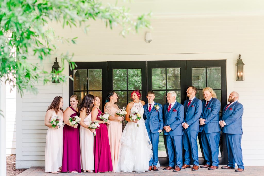 A bridal party at the Merrimon-Wynne House