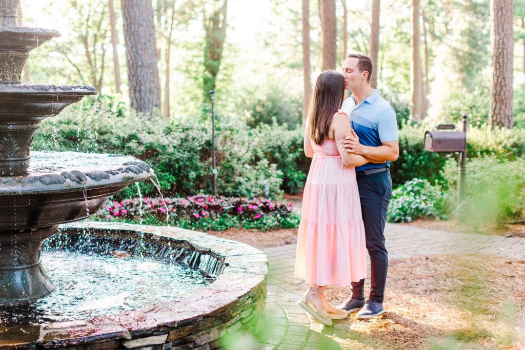 A RALEIGH ENGAGEMENT SESSION IN THE WRAL AZLAEA GARDENS
