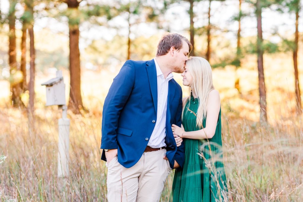 Fall engagement photos in Raleigh NC
