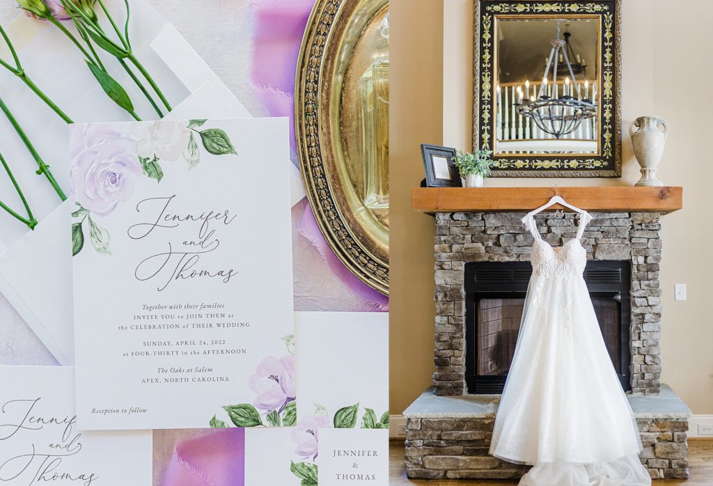 Bridal details at the Oaks at Salem in Apex captured by Tierney Riggs Photography