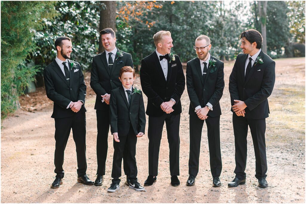Groom and his groomsmen at The Sutherland