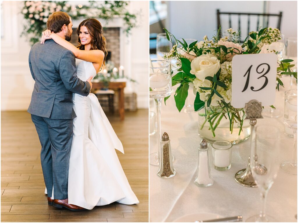 Wedding Reception in Fuquay-Varina captured by Raleigh wedding photographer, Tierney Riggs