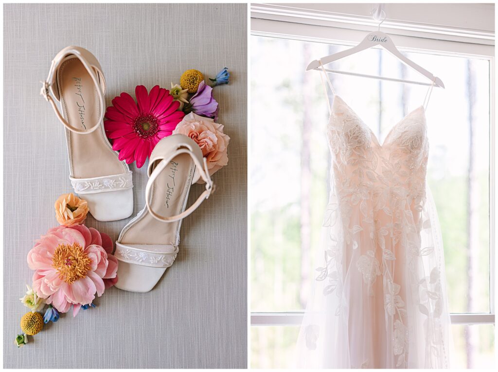 Bride details at the Upchurch Wedding Venue in Cary, NC