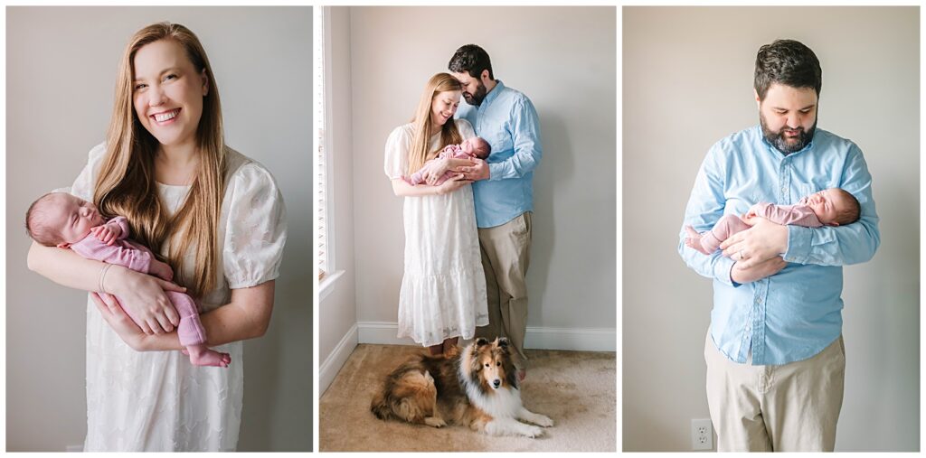 Newborn photographer in Cary, North Carolina capturing baby portraits